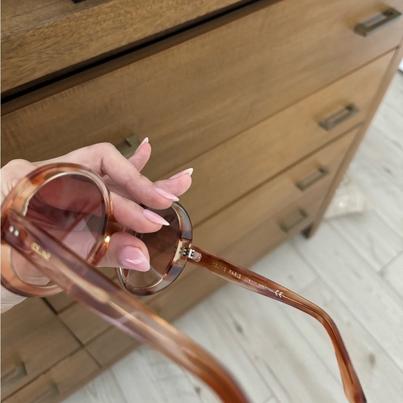 CELINE orange circle sunglasses - Picture 4 of 6